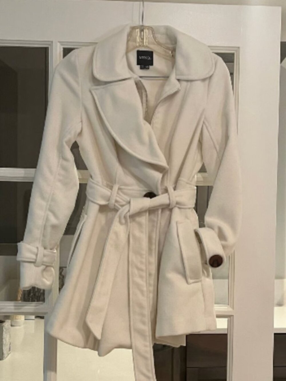 XOXO white trench coat